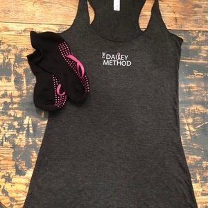 Dailey Method Pink Ribbon Tank & Sticky Socks